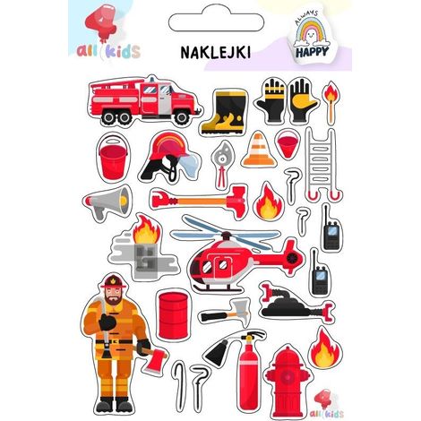 Adesivi dei vigili del fuoco per bambini