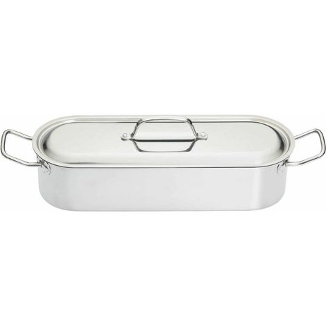 Kitchen Craft POACHER18 Clearview - Pentola per pesce in camicia in acciaio inox (46 cm)