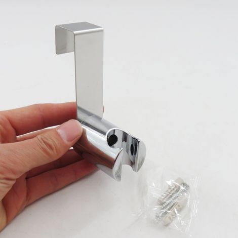 304 stainless steel shower head holder, no-drill shower gun mount, shower head bracket and shower washers (1/5)