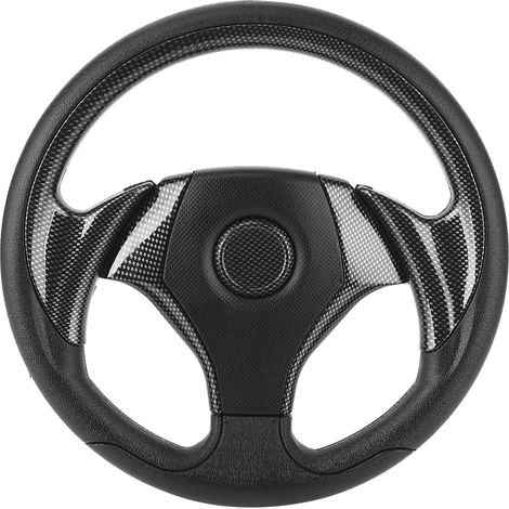 Volant de direction universel 320mm/12,5 pouces 6 trous de boulons, style fibre de carbone, accessoire de modification auto (1/5)
