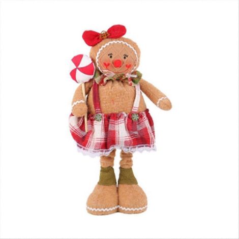 Poupée de Noël en tissu à longues jambes (F) (1/4)