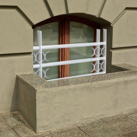 Relaxdays – Grille de fenêtre télescopique anti cambriolage – Acier galvanisé – Dimensions réglables 600 x 1000-1500 mm – Protection efficace contre effractions