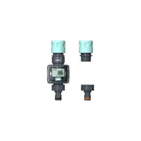 Compteur d'eau, horloge d'eau de jardin pratique 4 modes pour contrôler la consommation d'eau Débitmètre d'eau pour robinet/appareil consommateur, connexion 3/4" (1/5)
