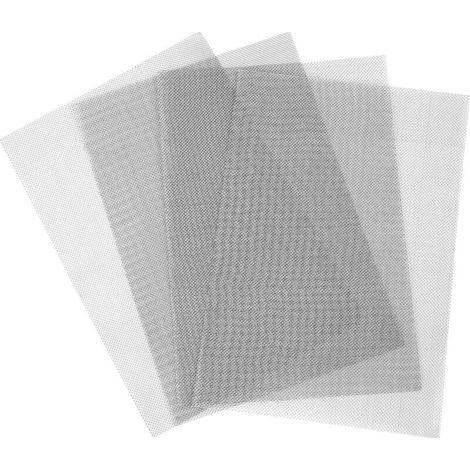 4 Pièces Grille Métallique en Acier Inoxydable 304, Maille 20 Mesh, Toile de Protection Anti-Rongeurs et Insectes pour Fenêtres, Portes et Filtres, 30,5 x 20,3 cm (1/4)