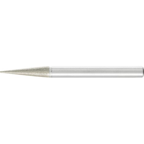 PFERD TOOLS Diamant-Schleifstift Spitzkegel Ø6x12° SchaftØ6 mm D64 (fein) zum Anfasen/Entgraten/Senken