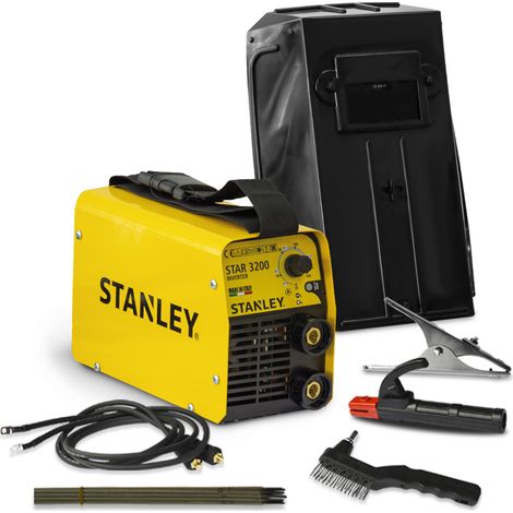 Poste à souder 130A Inverter MMA STAR3200 STANLEY Pour baguettes 1.6 à 3,2 mm Malette (1/5)