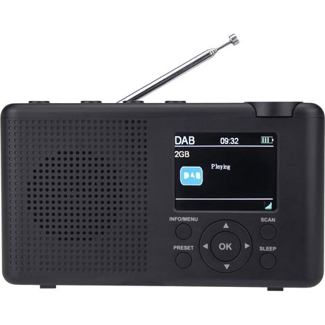 Reflexion TRA23DAB/GR Tischradio DAB+, DAB, UKW DAB+, UKW wiederaufladbar Anthrazit, Grau (1/5)