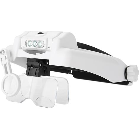 Loupe frontale lumineuse LED pour casque, réparation de bijoux (1/5)