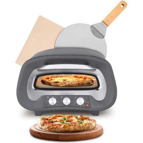Schneider - Pierre De Feu Serie Z Grey - Gris - Four à Pizza - 2200 W - 430 °c (1/5)