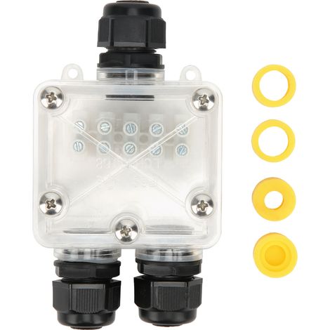 Boîtier de jonction 3 voies IP68 étanche pour câbles LCH‑1311.68 (1/5)