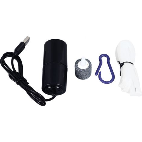 Pompe à air USB portable mini pour aquarium, pompe à oxygène multifonctionnelle, économe en énergie et silencieuse (1/5)