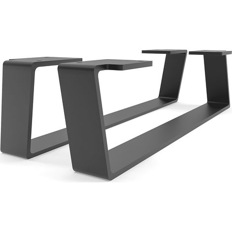 Möbelbeine - MAILAND - Höhe 10 cm, Schwarz - 40 cm / 2er Set (1/5)