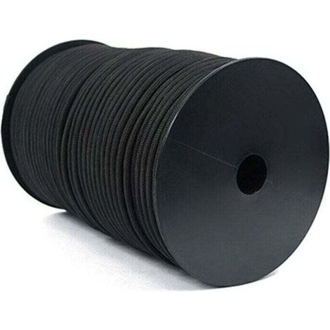 100M 550 Type Parachute Corde Paracord Longe Corde 9 , XU,Strand Cores Tente de Sauvetage Randonnée Corde Rouleau (Noir) - KZQ (1/4)