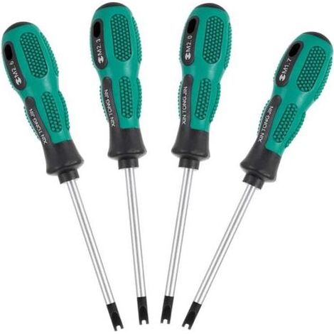 4Pcs U Screwdriver Set Kit de tournevis à trois pointes, Tournevis pour fourche en U type CRV Tournevis de précision multifonctions Outils de bricolage et de réparation en acier au chrome vanadium (1/5)