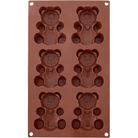 Bear-Shaped Silicone Baking Mold, 30x17.5x2 cm (1/5)