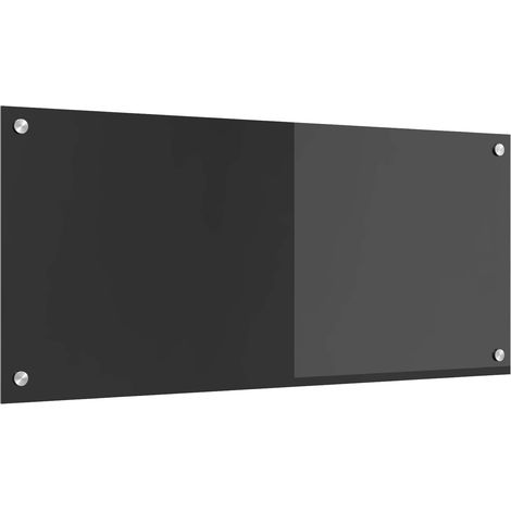 Küchenrückwand Dunkelgrau 90 x 40 cm Gehärtetes Glas