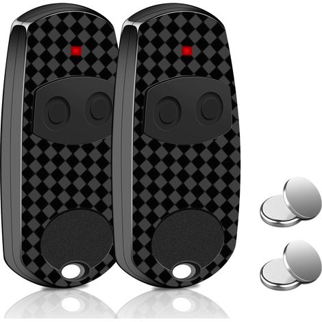 Lot de 2 Télécommandes Portail - 433,92MHz 2 Canaux - Compatible CAME TOP432EV - 2 Piles Supplémentaires Incluses (1/5)