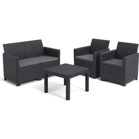 Keter Marie 4-seater Lounge Set  - Graphite