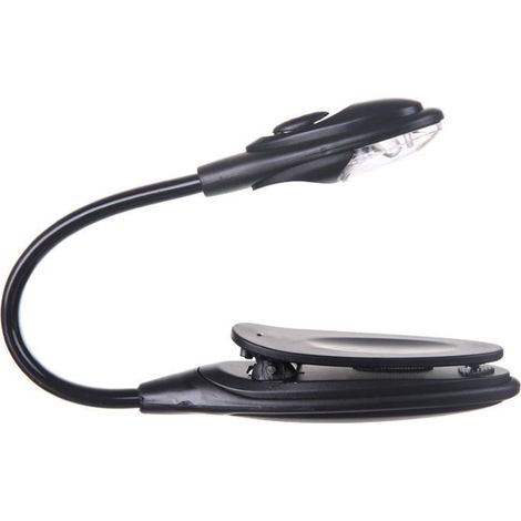 Lampe de lecture LED avec pince, rechargeable par USB, lumière blanche chaude et froide, respectueuse des yeux, légère et portable, cadeau idéal pour les enfants (1/5)