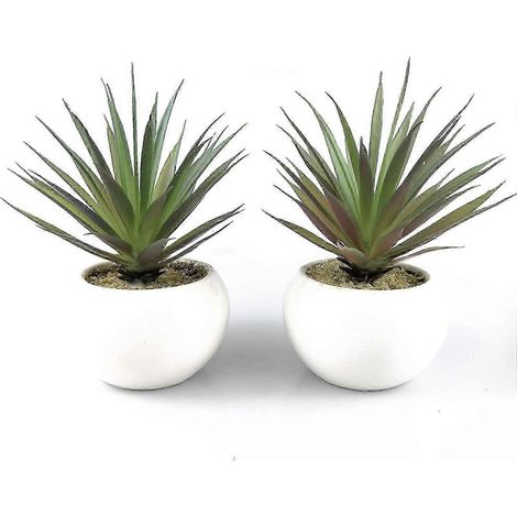 Mini plantes succulentes artificielles en pot au design minimaliste, idéales pour la décoration intérieure. Fleurs en pot. (1/5)