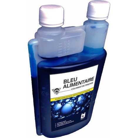 Méduze - Traceur bleu alimentaire 1L - Colorant concentré - Avec système de dosage - Multiusages