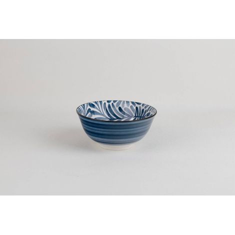 Schale Umami D15cm blaues Blatt - Atmosphera créateur d'intérieur
