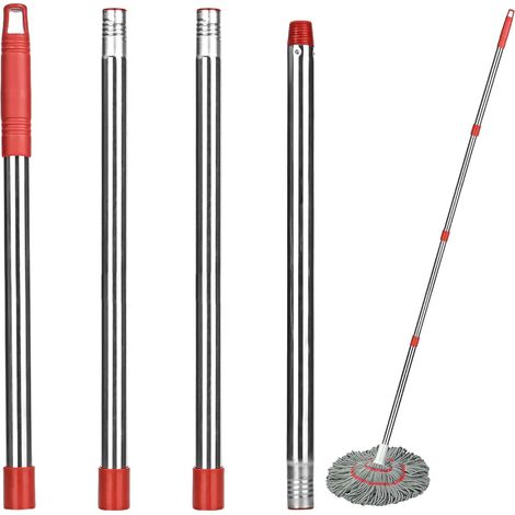 Replacement Telescopic Mop Accessories Compatible with Turbo Spin/Turbo Smart Adjustable Handle 4pcs 58" (1/5)