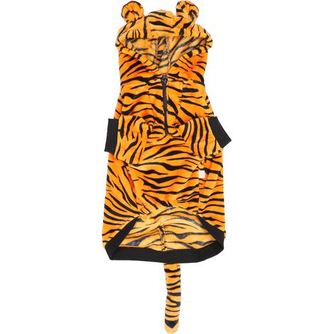 Vêtements chauds pour animaux de compagnie, rayures de tigre mignonnes, empêche la perte de cheveux, vêtements d'hiver pour chiens moyens et grands 6XL (1/5)