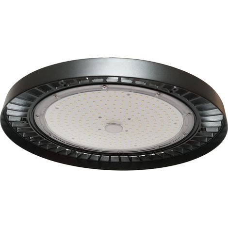 Lampada industriale LED High-Bay 200W, 220V, 6000K, 30000lm per capannoni, magazzini 380x140mm Breckner Germany (1/5)