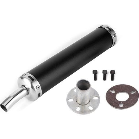 Pièces Modifiées Silencieux d'échappement Pratique 20mm/0 . 8 Pouces pour Véhicule pour Motos 2 Temps (Noir) (1/5)