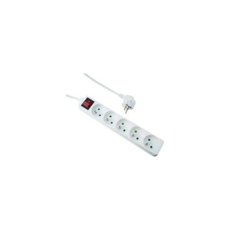 Multiprise électrique 5 prises avec interrupteur, 5P/16A/3G1mm², blanc, protection enfant – (1/5)