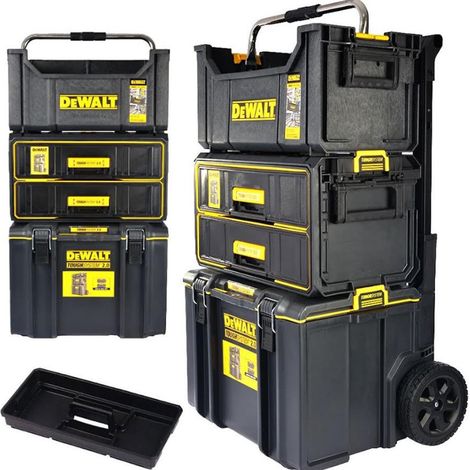 Dewalt Toughsystem 2 DS450 Rolling Tool Trolley + 2 Draw Organiser + DS280 Tote (1/5)
