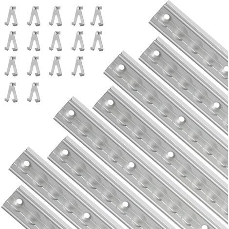 Wolketon 8x Set di binari, alluminio, fissaggio del carico