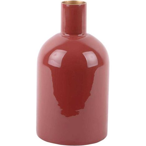 Vase en métal Ivy bottle Ocre (1/3)