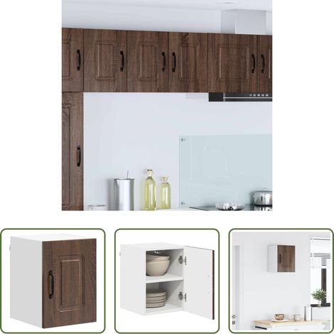vidaXL Küchenwandschrank - Küchenschrank Kalmar Braun Eichen-Optik 30 x 31 x 40 cm (1/5)