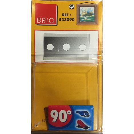 Brio 533090 - 5 Cuchillas para corte en bisel a 90°