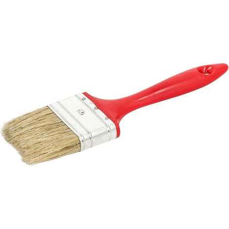 Pinceau plat 60 mm avec manche en plastique