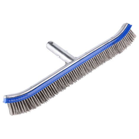 18 Inch Swimming Pool Steel Brush Bottom Walls Cleaning Supplies for Pond Spa Hot Spring (1/5)