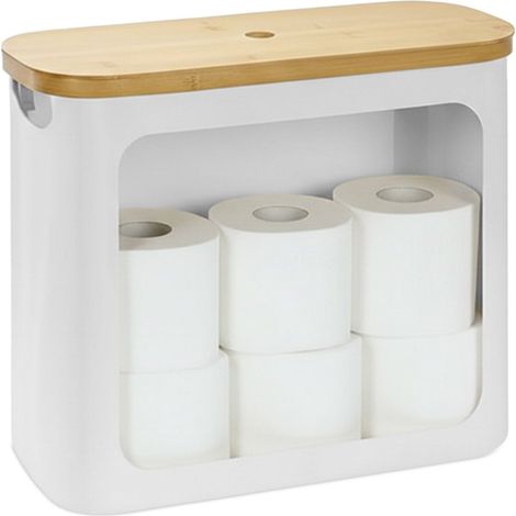 Portarrollos de papel higiénico de tela con capacidad para 12 rollos