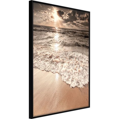 Affiche Murale Encadrée "Beach of Memories" 40 x 60 cm Noir