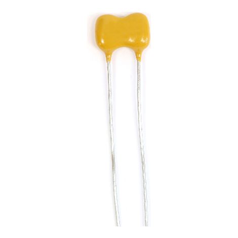 Condensateur mica, 6.8pF, 500V c.c., 11.43 x 4.32 x 9.14mm, pas de 5.72mm, +150 °C  -55 °C.