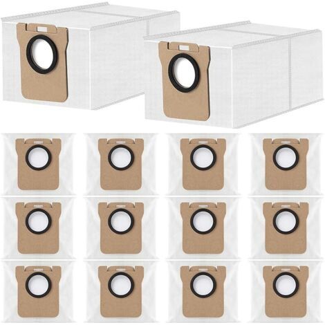 14 Sacs à poussière pour Xiaomi X20+ /X10+ /X20 Max /X20 Pro, pour Dreame D10 Plus/L10s Plus/ L10s Ultra /L10s Pro Ultra /L10s Pro Gen 2 /X40 Ultra /X50 Ultra, 3.2L Grande Capacité (1/5)