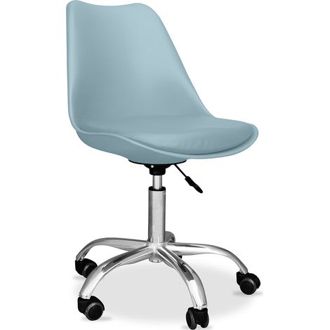 Sedia da ufficio con ruote - Sedia da scrivania girevole - Tulip Pastel green