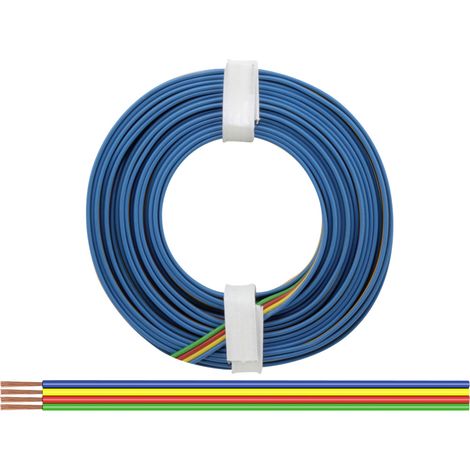 Donau Elektronik 418-5 Litze  4 x 0.14 mm² Grün, Rot, Gelb, Blau 5 m