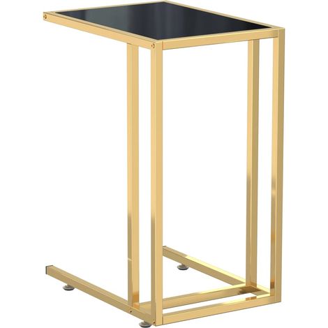 Maison Exclusive - Tavolino per Computer Nero 50x35x65 cm in Vetro Temperato