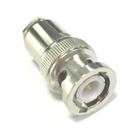 Connecteur coaxial RS PRO Mâle Droit, raccordement Cage à ressort 50O Montage sur câble ( Prix pour 1 )