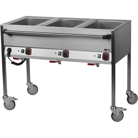 Bain marie électrique GN 3-1/1 commande sur le côté long REDFOX - VLPD 3120 - REDFOX