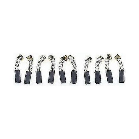 Balais de charbon de rechange (tailles 6 à 20, paquet de 10, 6x8x20 mm) compatibles avec les mini-perceuses, les meuleuses électriques et les outils rotatifs. (1/5)