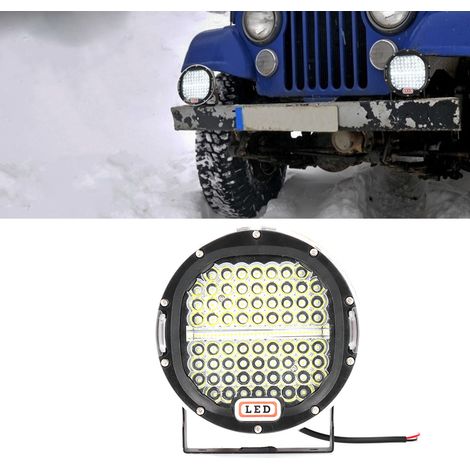 Projecteur rond 7 pouces 300 W en noir brillant (D0075) (1/5)