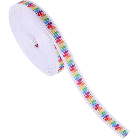 Ruban en Tissu à Thème Scolaire en Polyester 3 Cm X 10 M avec Motif Crayon, Facile à Nouer pour Emballage Présent et Loisirs Créatifs pour Enseignants (1/5)